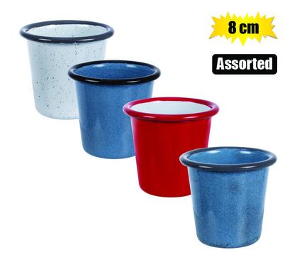 ENAMEL DRINKWARE 8CM