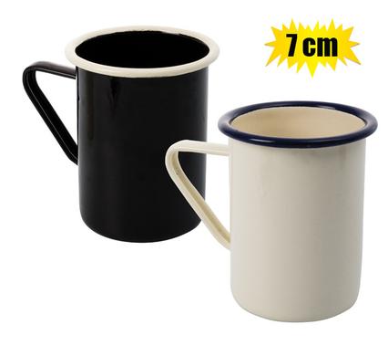 MUG ENAMEL 7cm DEEP