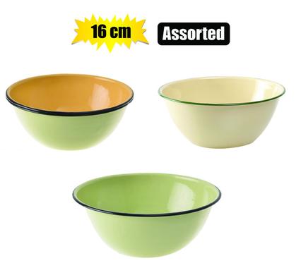 ENAMEL MIXING BOWL 16cm