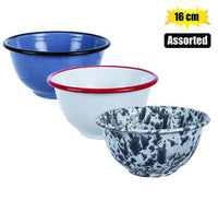 ENAMEL MIXING BOWL 16CM