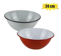 ENAMEL MIXING BOWL 24CM