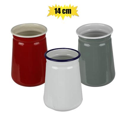 UTENSIL HOLDER ENAMEL 14cm