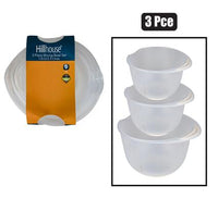 SET OF 3 NON-SLIP MIXING BOWLS