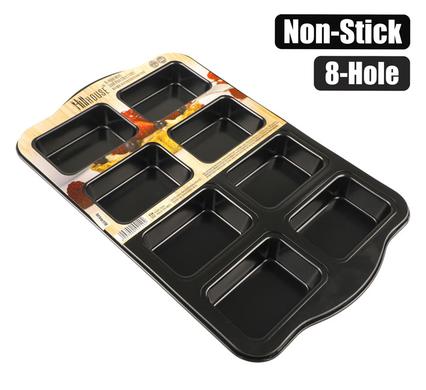 BAKEWARE NON-STICK LOAF PAN MINI 8-HOLE