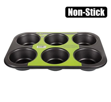 BAKEWARE NON-STICK MUFFIN PAN 6-HOLE