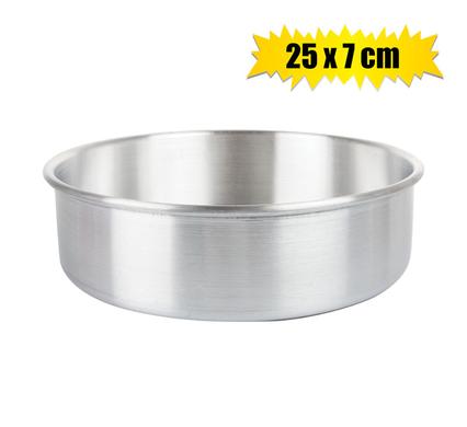 BAKEWARE ALUMINIUM ROUND 25x7cm