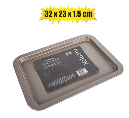 BAKEWARE NON-STICK TRAY 32x23x1.5cm GOLD