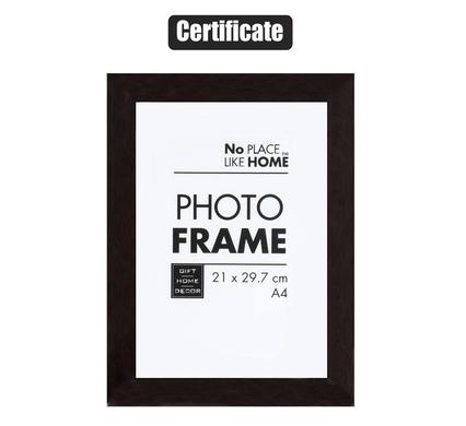 MAHOGANY LOOK CERTIFICATE FRAME