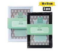 PACK OF 3 PHOTO FRAMES 10X15CM