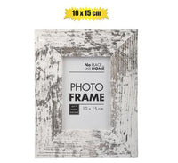 WHITE STRESSED PHOTO FRAME