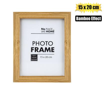 BAMBOO EFFECT PHOTO FRAME 20X15CM