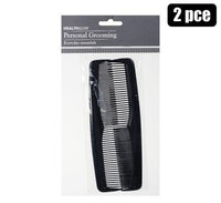 HAIR COMB PLASTIC 2PC