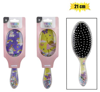 SEQUIN PRINTED HAIR BRUSH