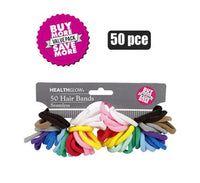 PACK OF 50 ELASTIC HAIRBANDS SEAMLESS