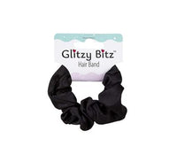 SCRUNCHIE HAIR BAND BLACK/NAVY
