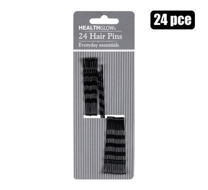 BLACK HAIR PINS 65mm PACK OF 24