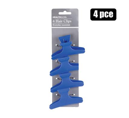 BUTTERFLY HAIR CLIPS 8CM PACK OF 4