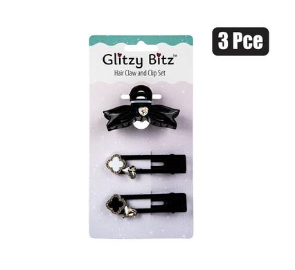 FASHION HAIR CLAW & CLIP SET PACK OF 3