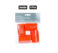 HAIR CURLERS PACK OF 4 ORANGE JUMBO