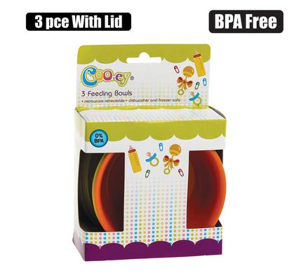PACK OF 3 BABY FEEDING BOWLS