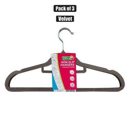 NON-SLIP CLOTHING HANGERS PACK OF 3