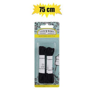 SHOE LACES 75cm BLACK