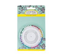 SEWING PINS WHEEL PEARLISED