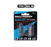 PACK OF 2 AA SIZE ALKALINE BATTERIES