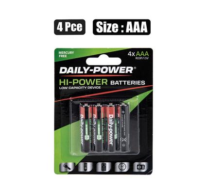 PACK OF AAA SIZE BATTERIES