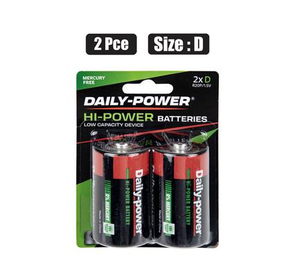PACK OF 2 D SIZE BATTERIES