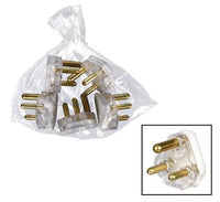 PACK OF 5 SNAPPER 3-PIN PLUGS