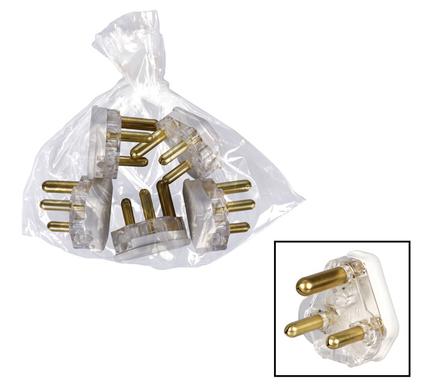 PACK OF 5 SNAPPER 3-PIN PLUGS