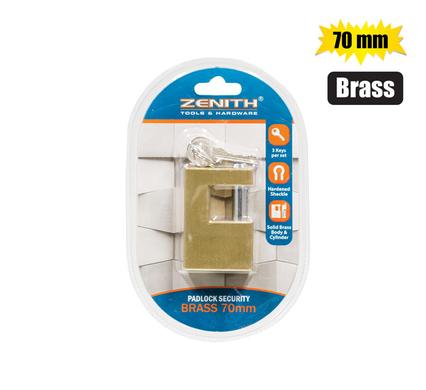 BRASS SECURITY PADLOCK 70x48x18mm