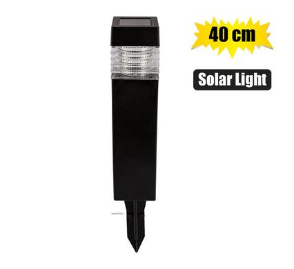 SOLAR GARDEN LIGHT 40cm PLASTIC SQUARE