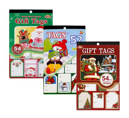 CHRISTMAS GIFT TAGS PEEL & STICK