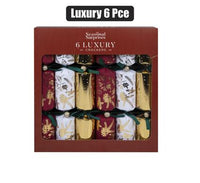 CHRISTMAS CRACKERS LUXURY 6pc