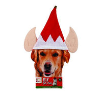 XMAS ELF PET HAT WITH EARS