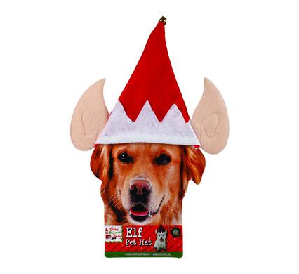 XMAS ELF PET HAT WITH EARS