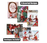 ELF CHRISTMAS CARD WITH ENVELOPE PACK OF 6