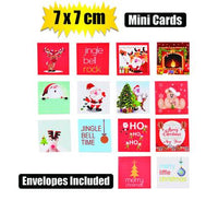 CHRISTMAS CARD & ENVELOPE 7cm