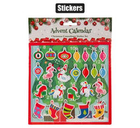 CHRISTMAS ADVENT CALENDAR STICKER SET