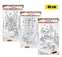 CHRISTMAS STOCKING DIY COLOUR YOURSELF