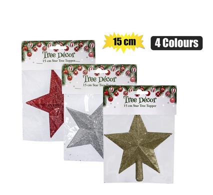 CHRISTMAS TREE DECORATION STAR TOPPER