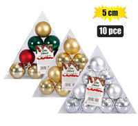 CHRISTMAS TREE DECORATION PACK OF 10