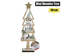 WOODEN DECORATIVE TABLE CHRISTMAS TREE