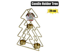 CHRISTMAS SPIRIT CANDLE HOLDER TREE