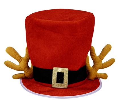 CHRISTMAS SANTA ANTLER HAT