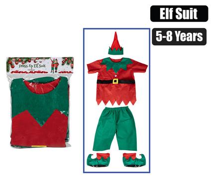 CHRISTMAS ELF SUIT 5-8yrs