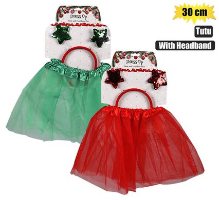 CHRISTMAS PARTY TUTU WITH HEADBAND