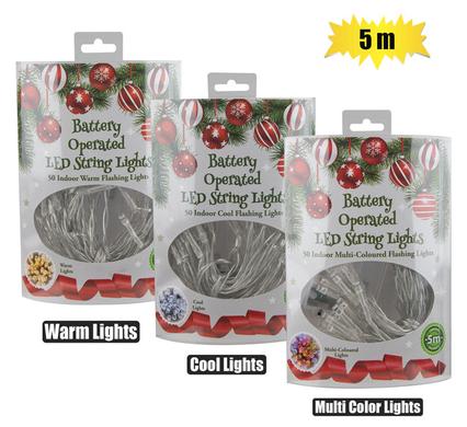 CHRISTMAS LED STRING LIGHTS 5M